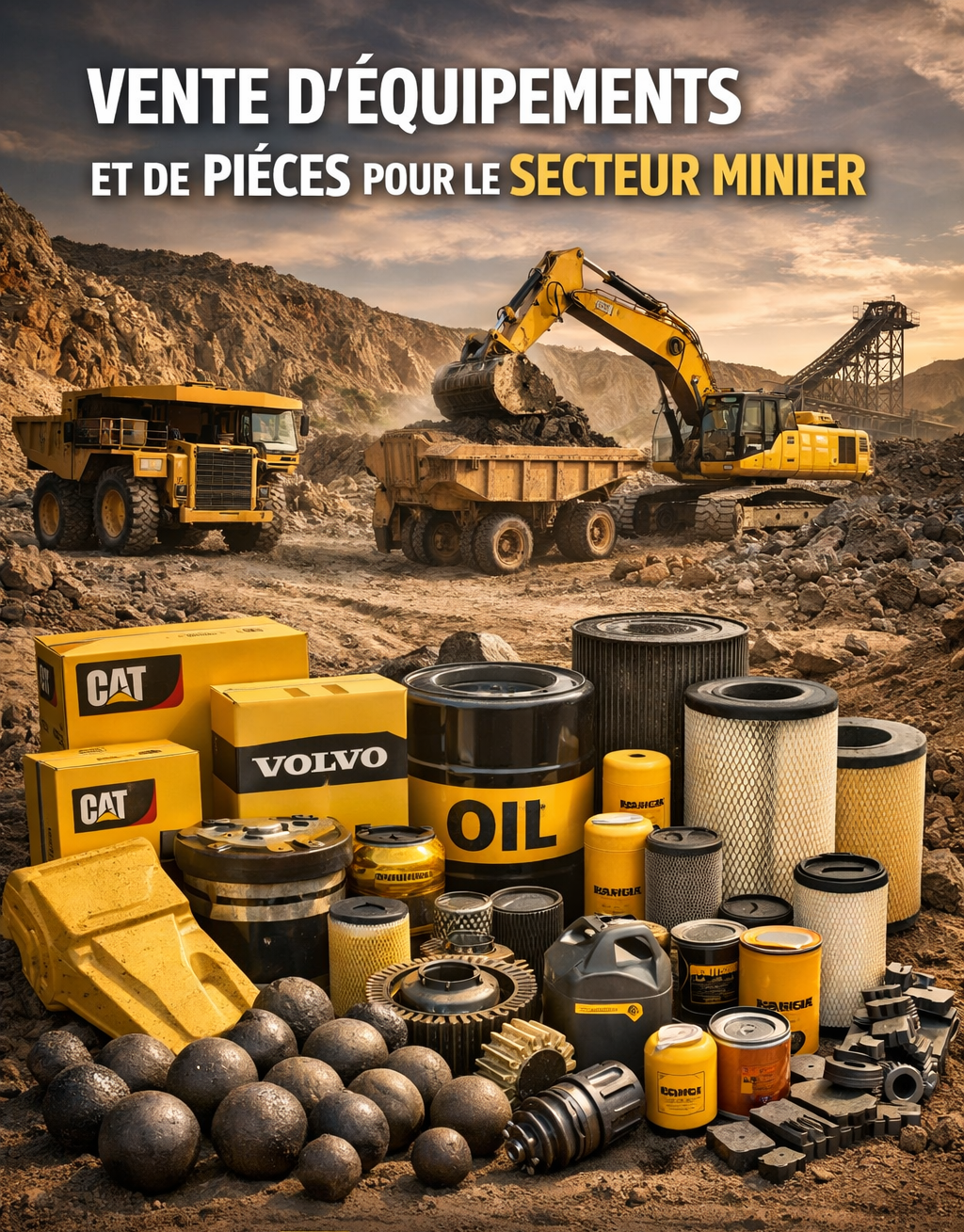 VENTE D'EQUIPEMENTS MINIERS