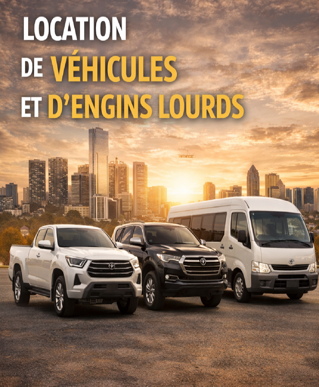 LOCATION DE VEHICULES ET D'ENGINS LOURDS